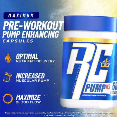 ПРЕДТРЕННИК RONNIE COLEMAN PUMP-XS 60 КАПСУЛ
