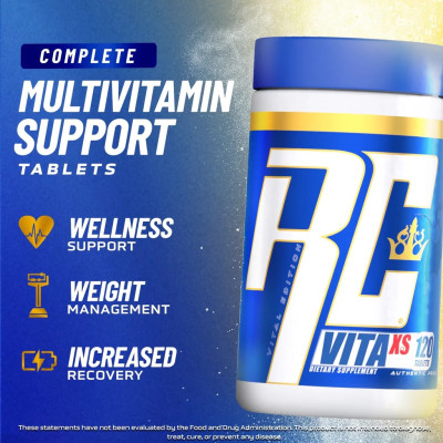 КОМПЛЕКСНЫЕ ВИТАМИНЫ RONNIE COLEMAN VITA XS MULTIVITAMIN 120 ТАБЛЕТОК КОМПЛЕКСНЫЕ ВИТАМИНЫ RONNIE COLEMAN VITA XS MULTIVITAMIN 120 ТАБЛЕТОК