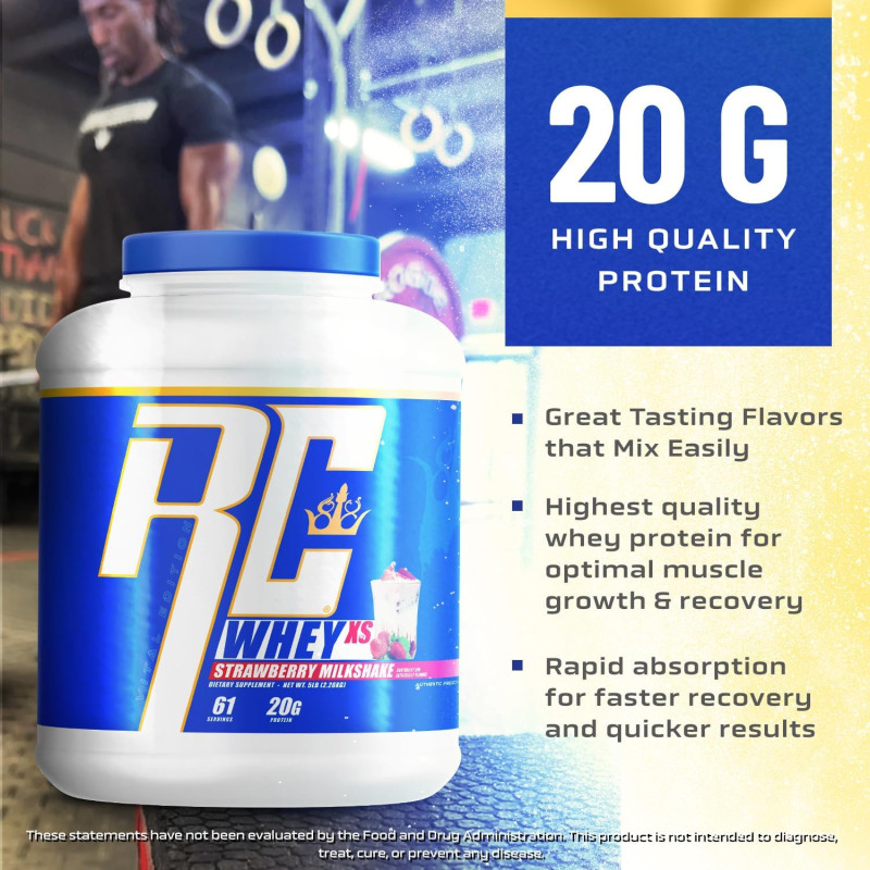 Сывороточный протеин RONNIE COLEMAN Whey XS 5lb 2260 г ванильное