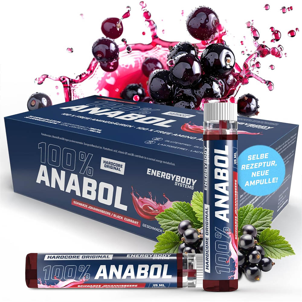 Амінокислотний комплекс ENERGYBODY 100% Anabol 30x25 мл чорна смородина